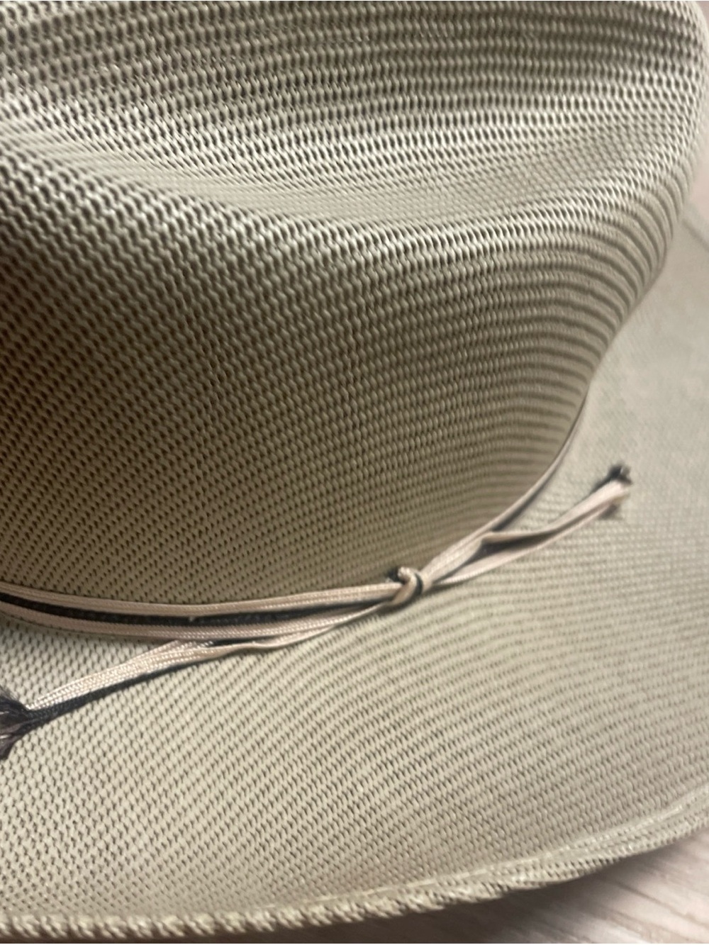 Vintage FABULON Mesh Breathable Western Cowboy Hat Made in the USA 7 - Picture 3 of 9